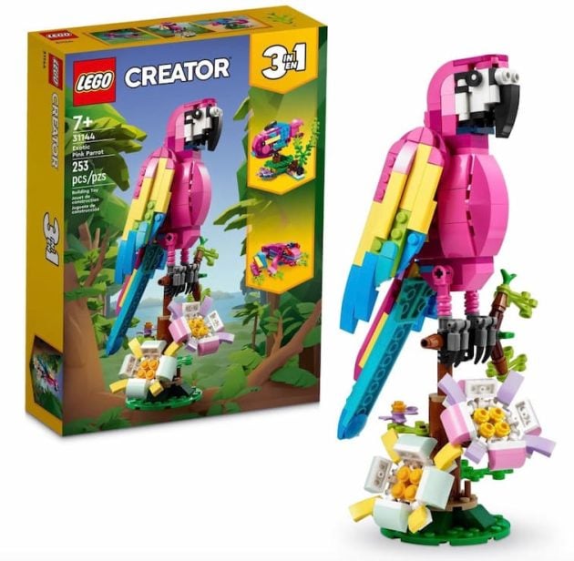 LEGO Creator Exotic Pink Parrot 3in1 Building Toy Set